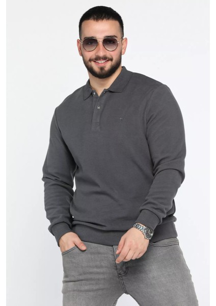 Gömlek Yaka Erkek Swetshirt P-00014409 modelleri