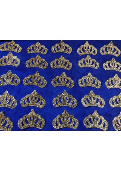 Kristal Sarı Taşlı Taç 8x5 cm - Şapka Kıyafet Taşlı Aksesuar fırsatları