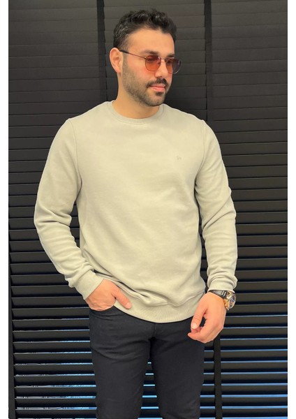 Erkek Bisiklet Yaka Sweatshirt modelleri