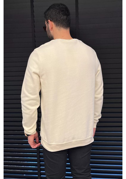 Erkek Bisiklet Yaka Sweatshirt