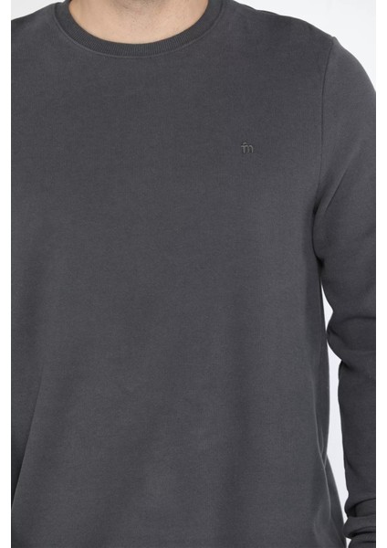 Erkek Bisiklet Yaka Sweatshirt