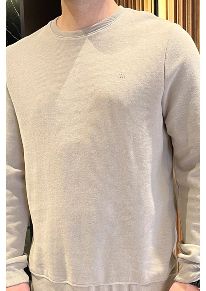 Erkek Bisiklet Yaka Sweatshirt