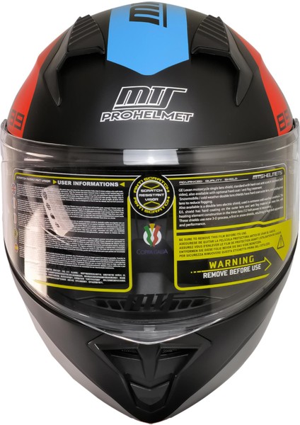 Mts 966 WX89 Çene Açılır Kask