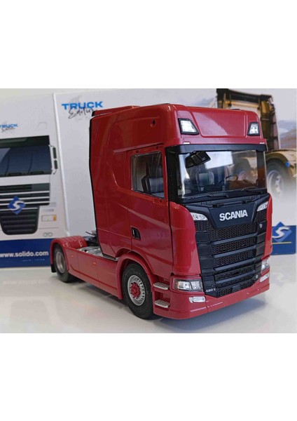 Dianomi Solido 1:24 Ölçek Scania 580 S Highline Spic 2021// Metal Kapıları Açılır. (Diecast)