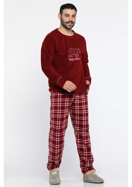 Baskılı Polar Pijama Takımı