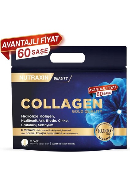 Collagen Gold Quality Hidrolize Kolajen 60 Saşe