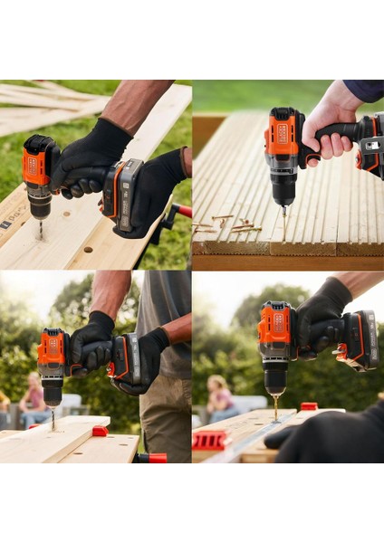 Black+Decker BCD382D2XK Çift Akülü Delme Vidalama 18V 2.0AH