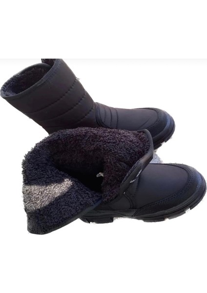 Kadın Siyah Içi Kürklü Termal Cırtlı Su Geçirmez Kar Botu Çizme modelleri