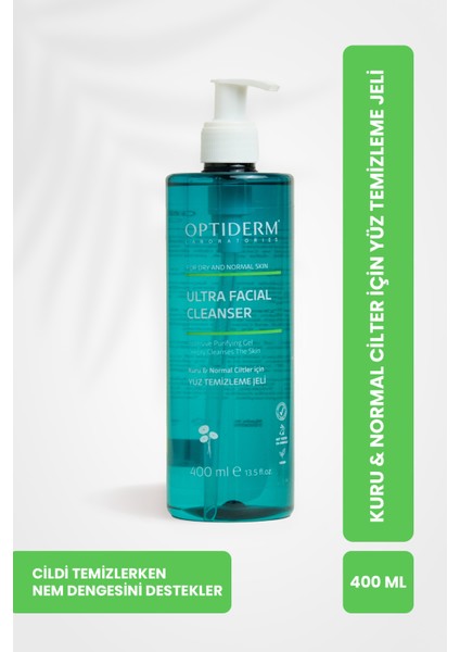 Yüz ve Cilt Temizleme Jeli Kuru ve Normal Ciltler 400 ml