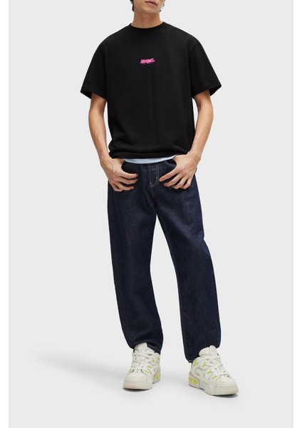 Sırt Baskılı Pamuklu Relaxed Fit T Shirt Erkek T Shirt 50509966 001 modelleri