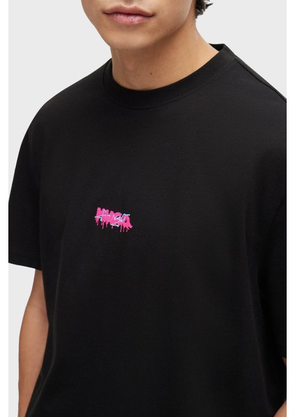 Sırt Baskılı Pamuklu Relaxed Fit T Shirt Erkek T Shirt 50509966 001 fırsatları