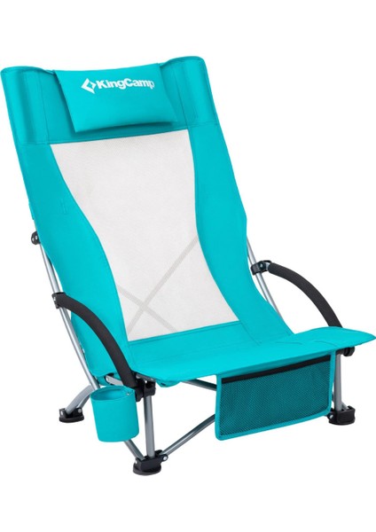 King Camp Kingcamp Lilac High Comfort Plaj ve Dinlenme Sandalyesi Cyan