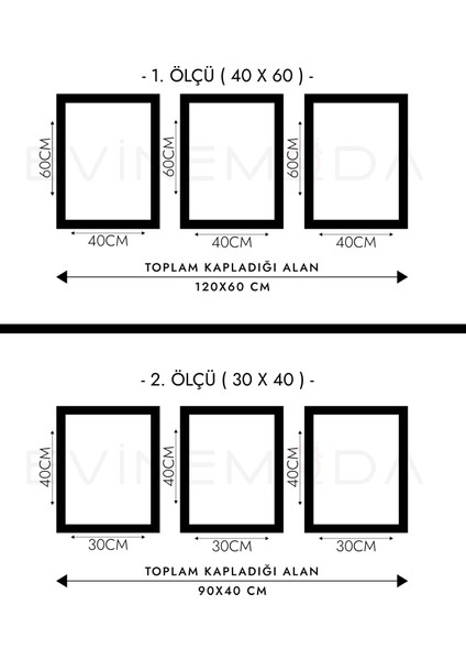 Gold Desenler Yaprak Tüy 3 Parça Ahşap Çerçeveli Tablo Act