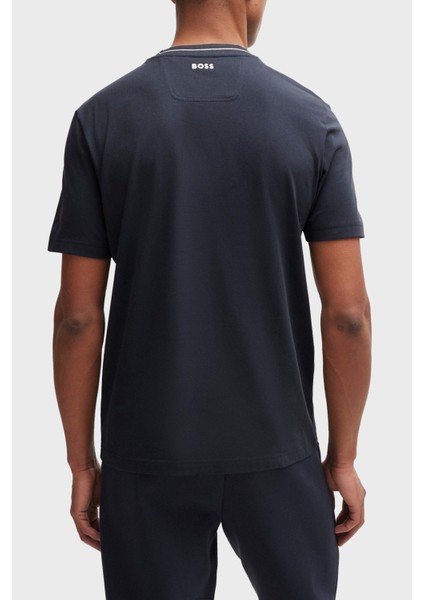 Logolu Bisiklet Yaka Regular Fit Pamuklu Jarse T Shirt Erkek T Shirt 50512867 402 fırsatları