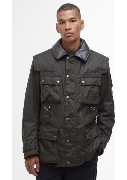 x To Kı To Field Yağlı Ceket OL71 Olive