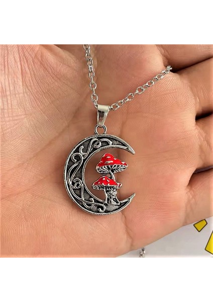 Mushroom Gümüş Kolye