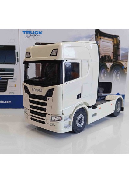 Dianomi Solido 1:24 Ölçek Scania 580 S Highline Ivory 2021// Metal Diecast Model Kapılar Açılır. Aynalar ve Aksesuarlar Demontedir. modelleri