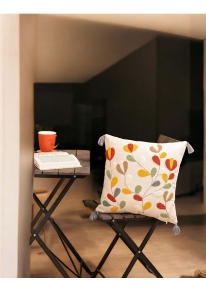 Punch Nakışlı Kırlent Begonya 43x43 2Adet fırsatları