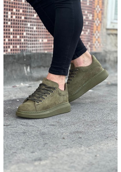 WG096 Haki Süet Günlük Erkek Casual Ayakkabı fırsatları