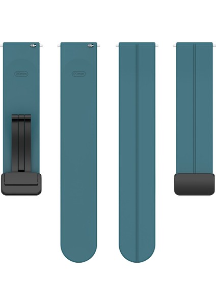 Katlanır Siyah Tokalı Silikon Saat Kordonu 20MM (Yurt Dışından) modelleri