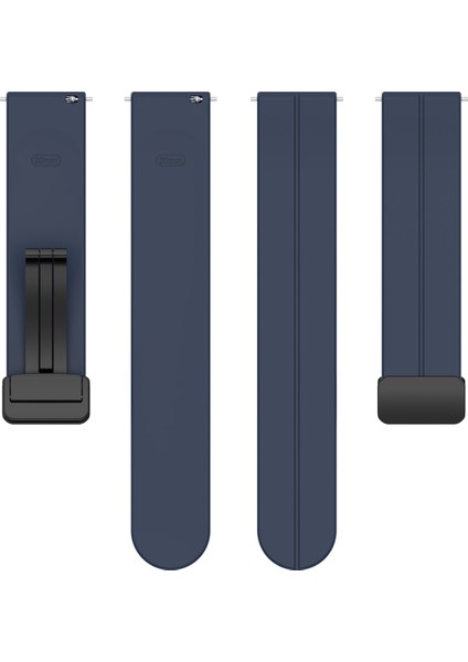 Katlanır Siyah Tokalı Silikon Saat Kordonu 20MM (Yurt Dışından) modelleri