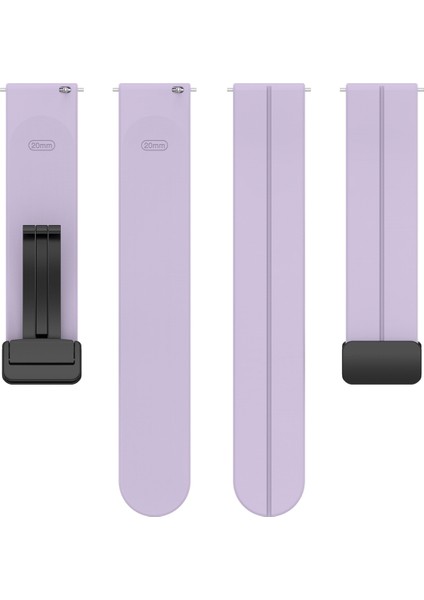 Katlanır Siyah Tokalı Silikon Saat Kordonu 20MM (Yurt Dışından) modelleri