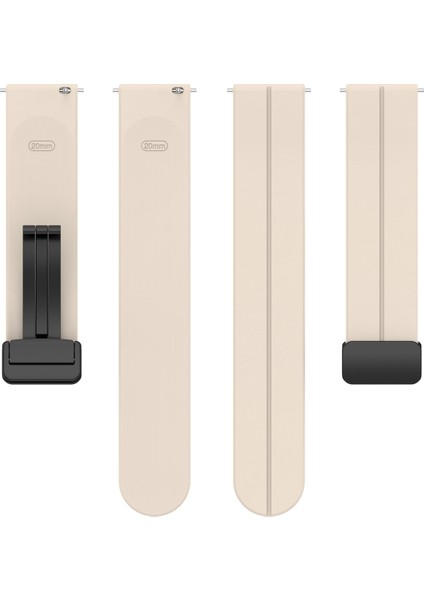 Katlanır Siyah Tokalı Silikon Saat Kordonu 20MM (Yurt Dışından) modelleri