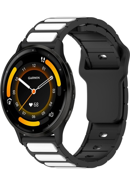 Garmin Watch 22MM Için Iki Renkli I Şekilli Silikon Kayış (Yurt Dışından)