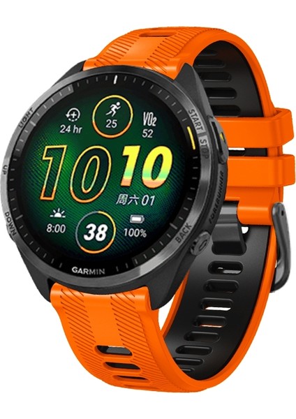 Garmin Forerunner 965 Için Ste Toka Silikon Kayış (Yurt Dışından)