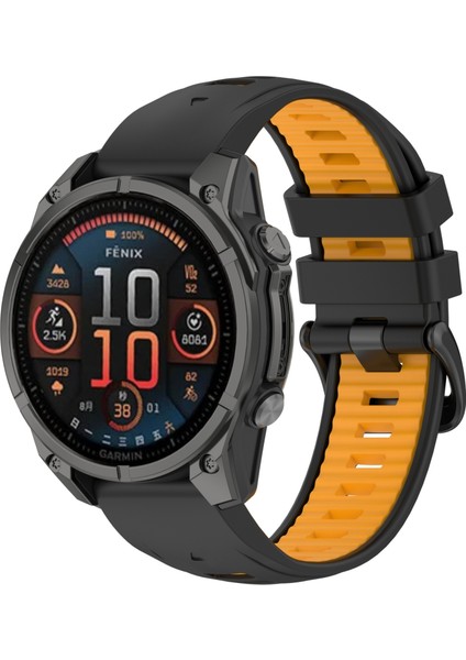Garmin Fenix ​​8 Amoled 47MM Için Silikon Saat Bandı (Yurt Dışından)