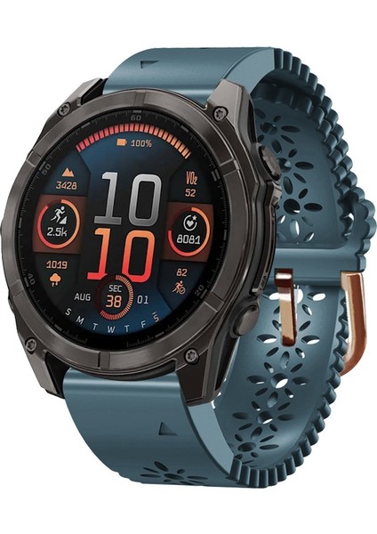 Garmin Fenix ​​8 Amoled 43MM Için Dantel Silikon Saat Bandı (Yurt Dışından)