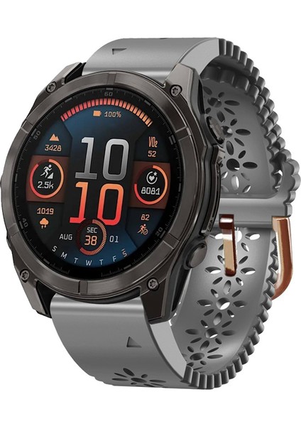 Garmin Fenix ​​8 Amoled 43MM Için Dantel Silikon Saat Bandı (Yurt Dışından)
