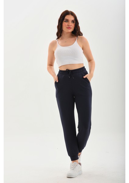 341 Dar Paça Cepli Yüksek Bel Jogger Modal Kadın Eşofman Altı fiyatları