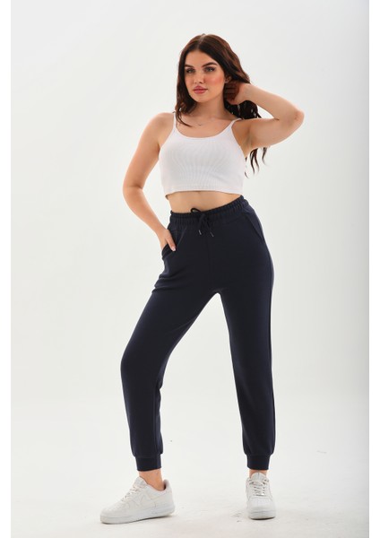 341 Dar Paça Cepli Yüksek Bel Jogger Modal Kadın Eşofman Altı modelleri
