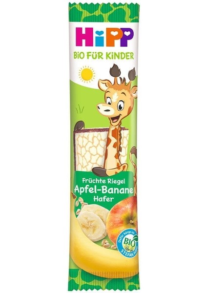 Organik Yulaﬂı Elmalı Muzlu Meyve Barı 20 gr