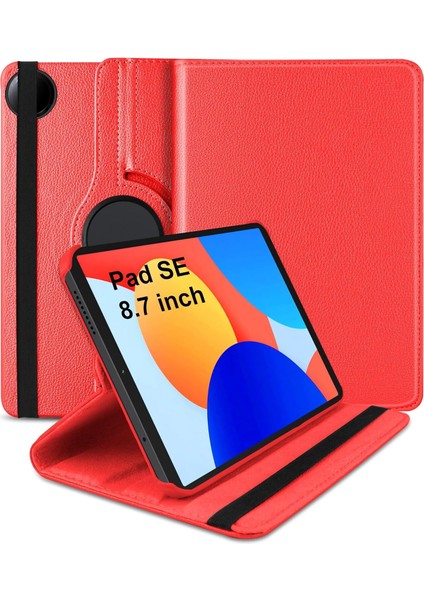 Xiaomi Redmi Pad Se 8.7 Inç ile Uyumlu 360° Dönebilen Standlı Tablet Kılıfı