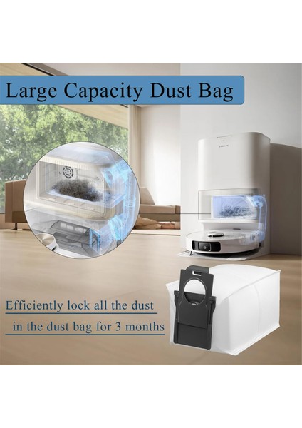 Dreame X40 ULTRA/L40 ULTRA/X40 Ultra Aksesuarları Komple, Yedek Set Ana Fırça Filtreleri Yan Fırçalar Toz Torbaları (Yurt Dışından)