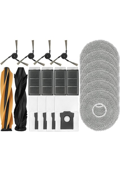 X50 Ultra / S40 Enhanced Edition Aksesuarları Ana Fırça Filtre Paspas Toz Torbası Yedek Parçaları (Yurt Dışından)