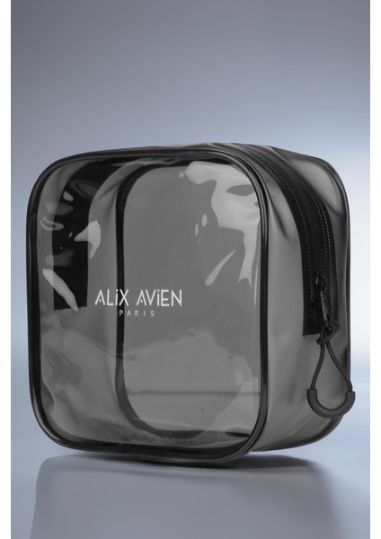 Gri Mini Makyaj Çantası - Gray Cosmetic Bag