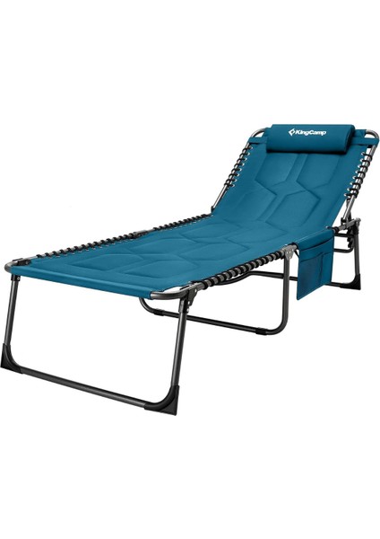Kingcamp Bavaria Cozy Premium 5 Kademeli Katlanır Şezlong Blue