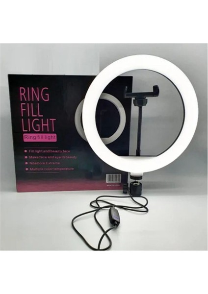 10 Inç Ring Light Sadece Halka LED 3 Renkli Ayarlanabilir Tiktok Youtuber Işığı