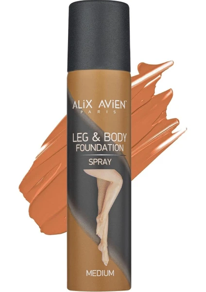 Bacak Fondöteni Medium Vücut Makyajı Bronzlaştırıcı Etki Sprey - Leg & Body Foundation Spray 75ml