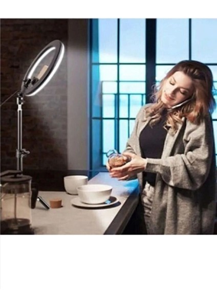 10"inç Ring Light 120 Ledli 24W LED Işıklı Halka + Yaylı Telefon Tutacağı Youtuber Tiktok 2.10 modelleri