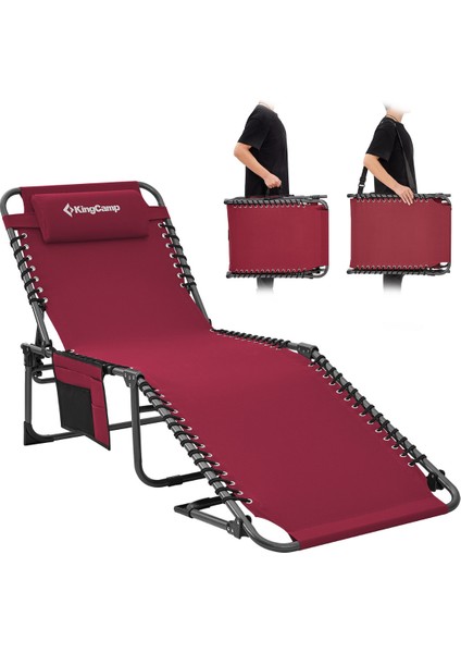 Berlin Classic Comfort Lounge 5 Kademeli Katlanır Şezlong Wine modelleri