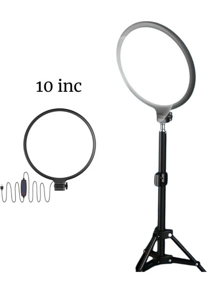 Ring Light 10 Inç Profesyonel LED Çekim Işığı(Influencer, Youtuber, Tiktok,stüdyo Paneli)