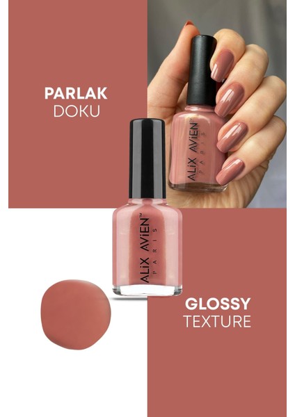 Nude Pembe Oje 85 - Yüksek Pigmentli Uzun Süreli Kalıcılık Hızlı Kuruma - Nail Lacquer 85