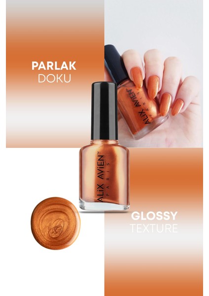 Metalik Bakır Oje 31 - Yüksek Pigmentli Uzun Süreli Kalıcılık Hızlı Kuruma - Nail Lacquer 31