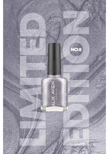 Limited Edition Simli Nude Bej Oje-Yüksek Pigmentli Kalıcılık Hızlı Kuruma-Nail Lacquer No:8