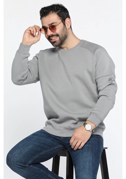 Bisiklet Yaka 3 Iplik Şardonlu Sweatshirt fırsatları