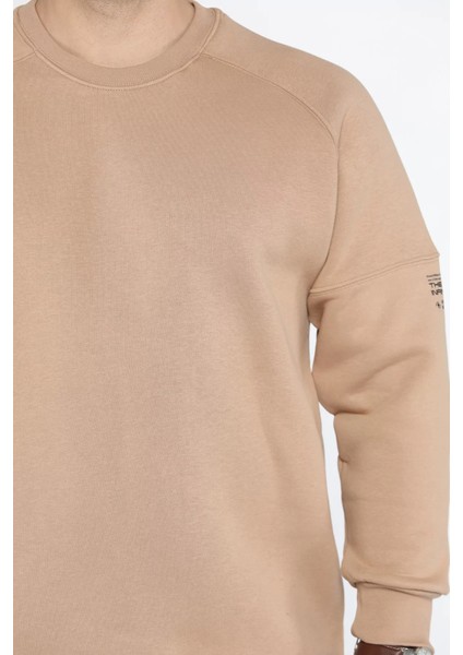 Bisiklet Yaka 3 Iplik Şardonlu Sweatshirt
